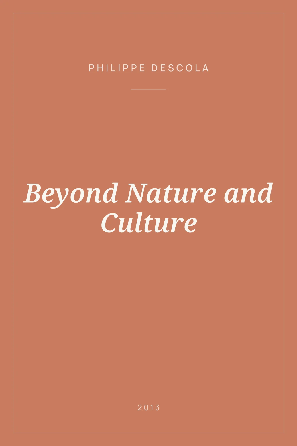 Portada de Beyond Nature and Culture