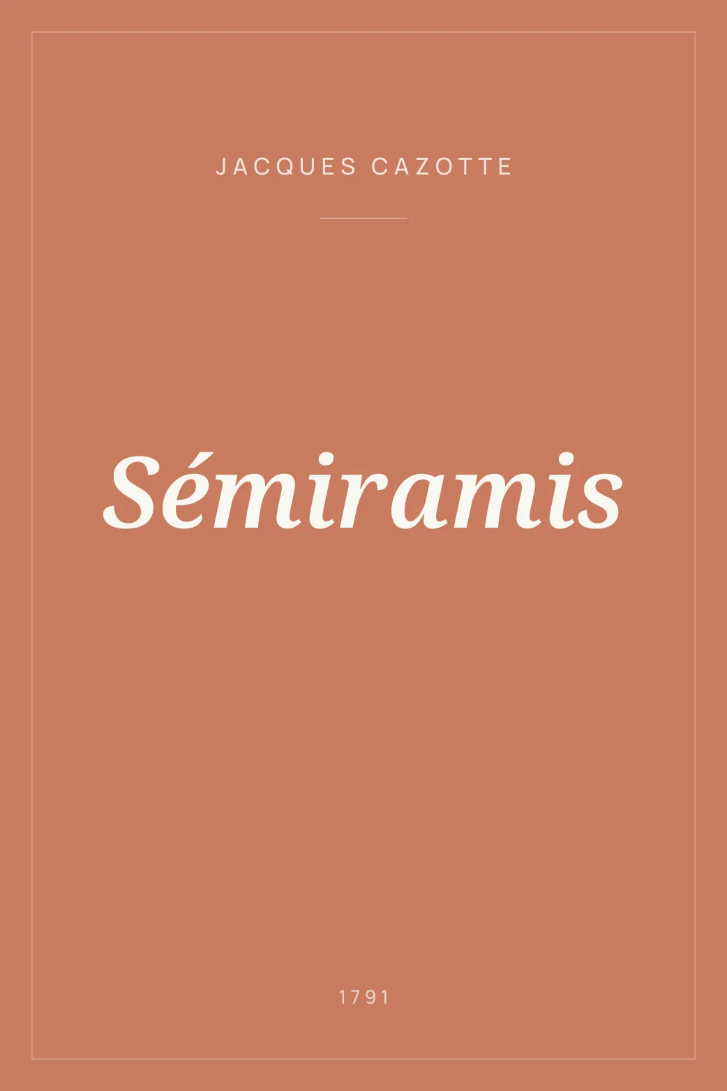 Portada de Sémiramis