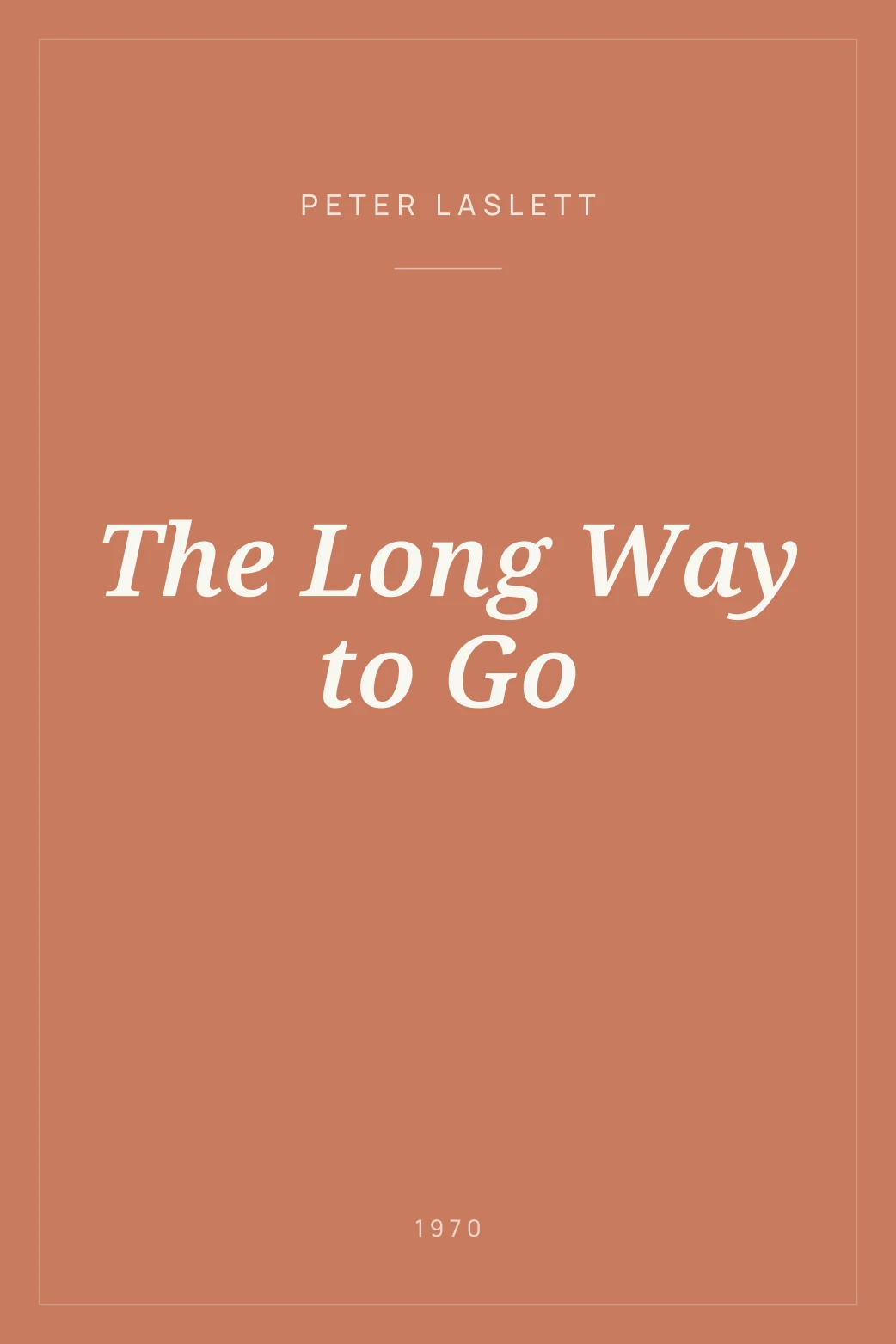 Portada de The Long Way to Go