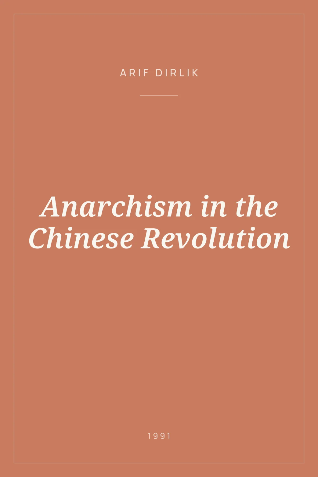 Portada de Anarchism in the Chinese Revolution