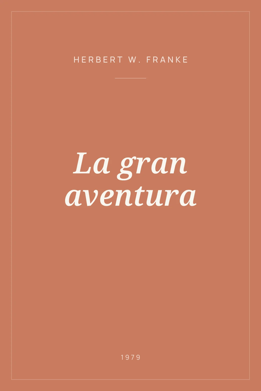 Portada de La gran aventura
