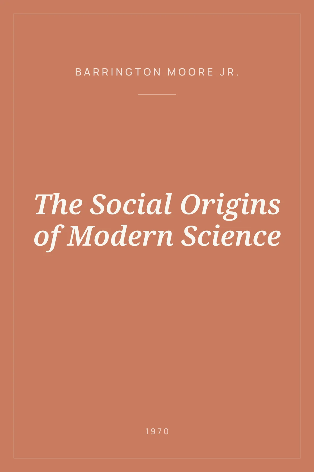Portada de The Social Origins of Modern Science