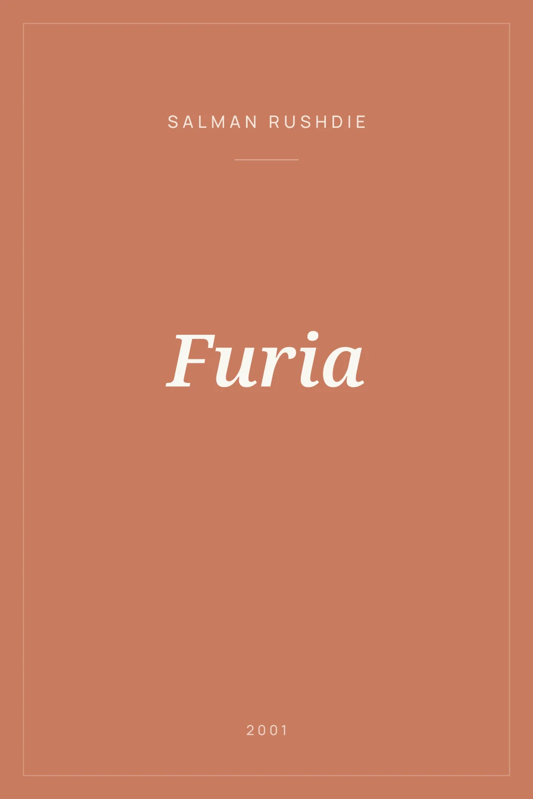 Portada de Furia