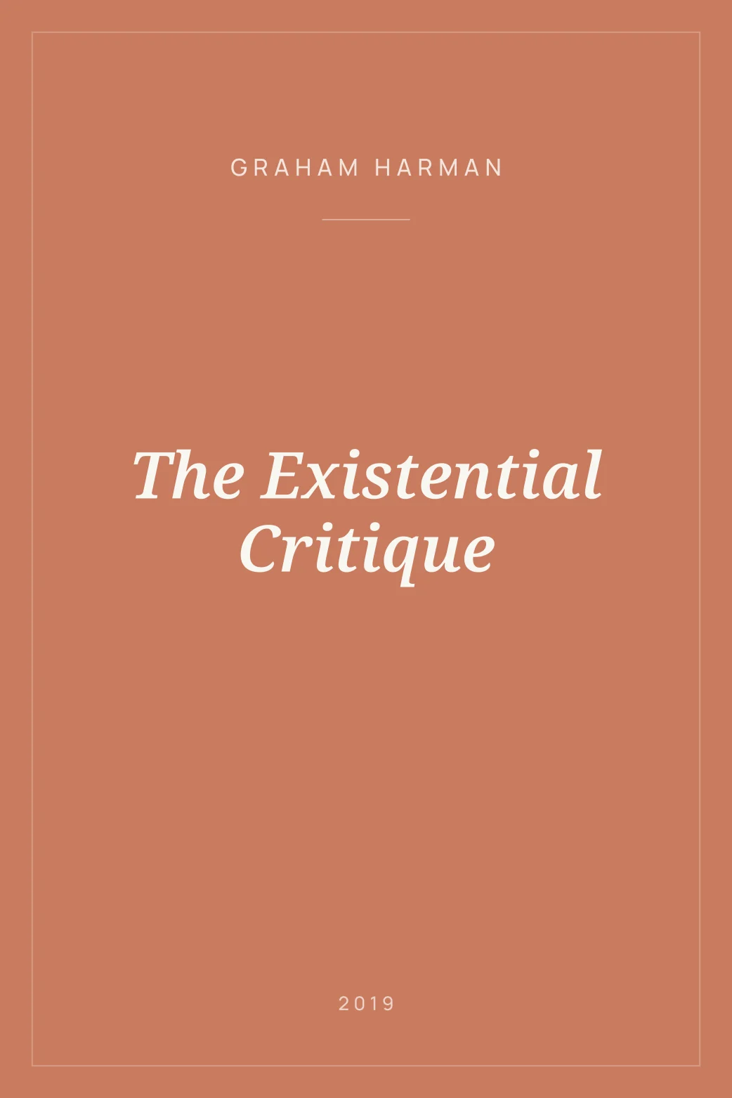Portada de The Existential Critique