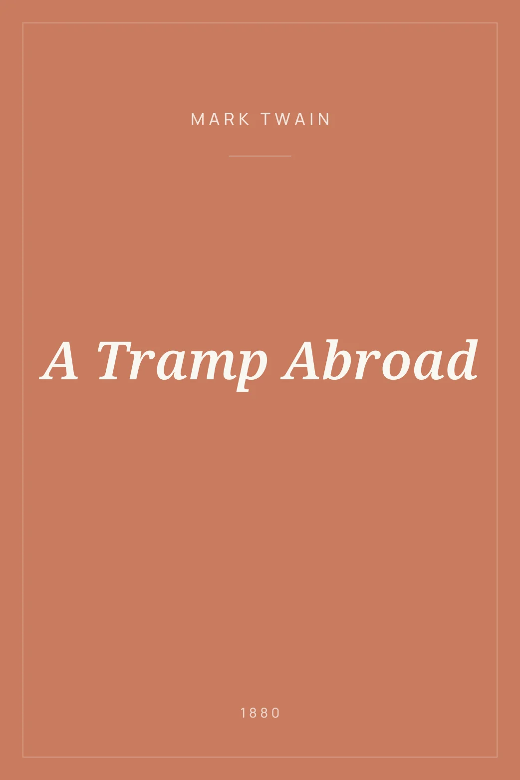 Portada de A Tramp Abroad