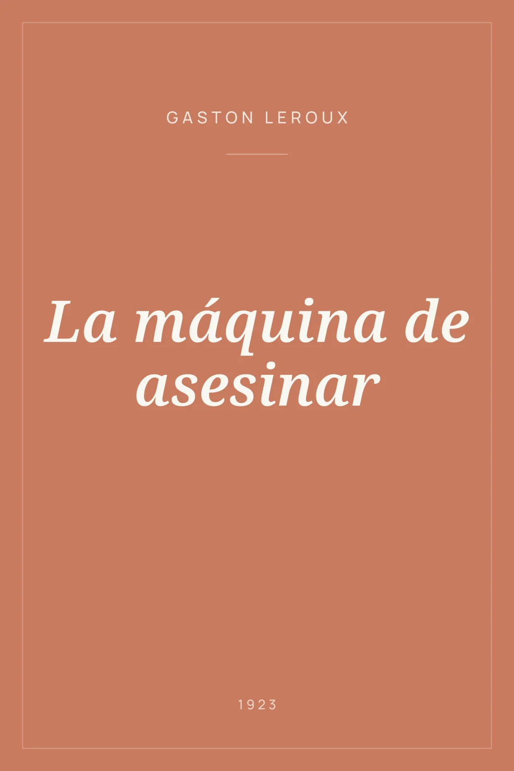 Portada de La máquina de asesinar