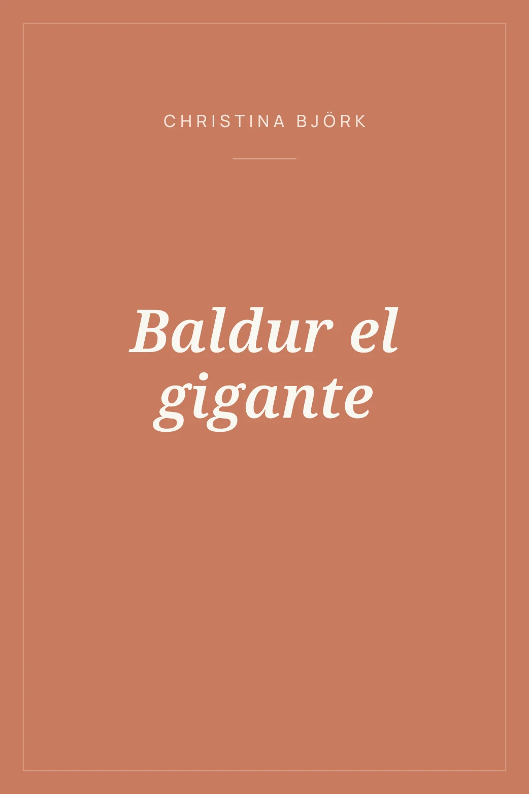 Portada de Baldur el gigante