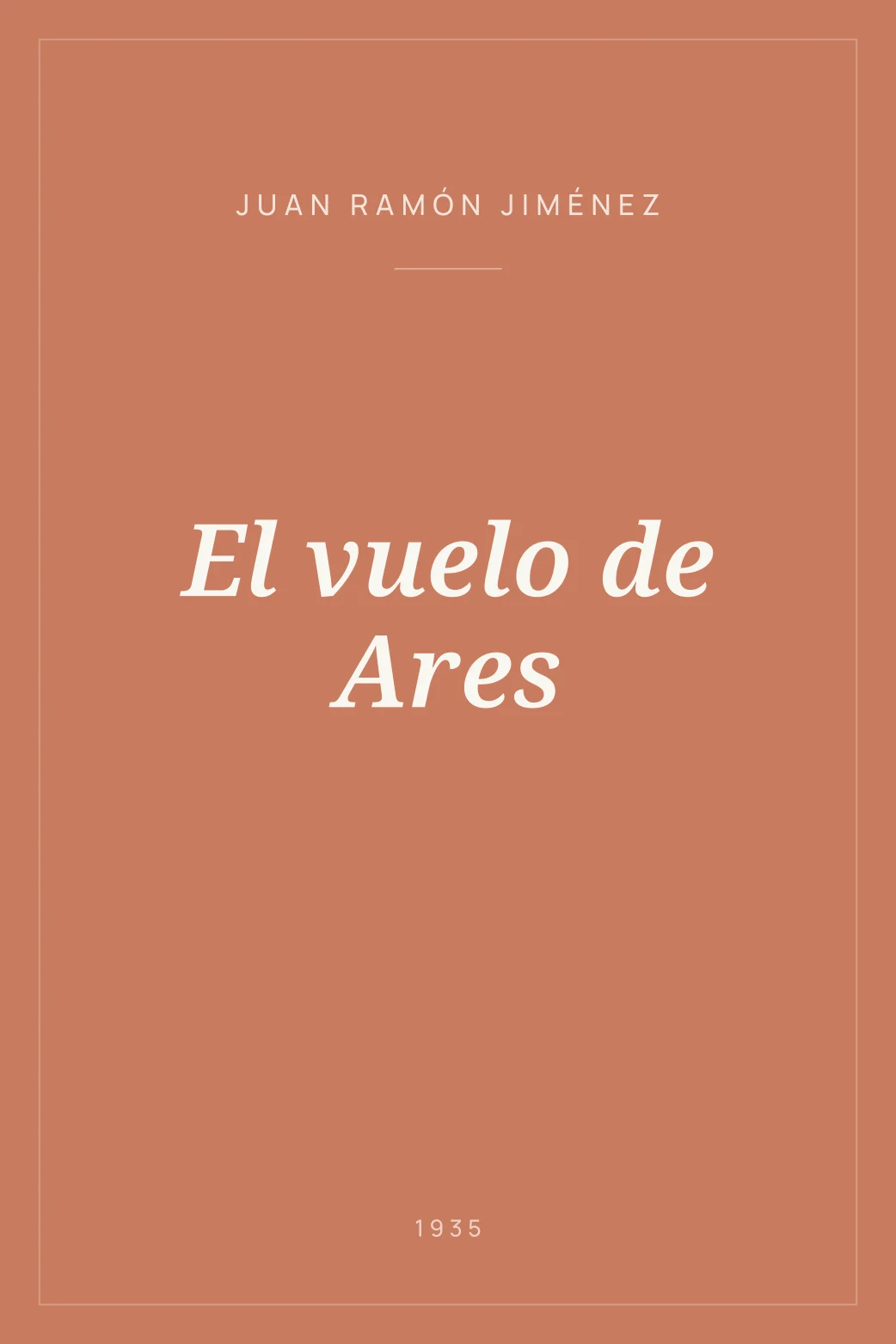 Portada de El vuelo de Ares
