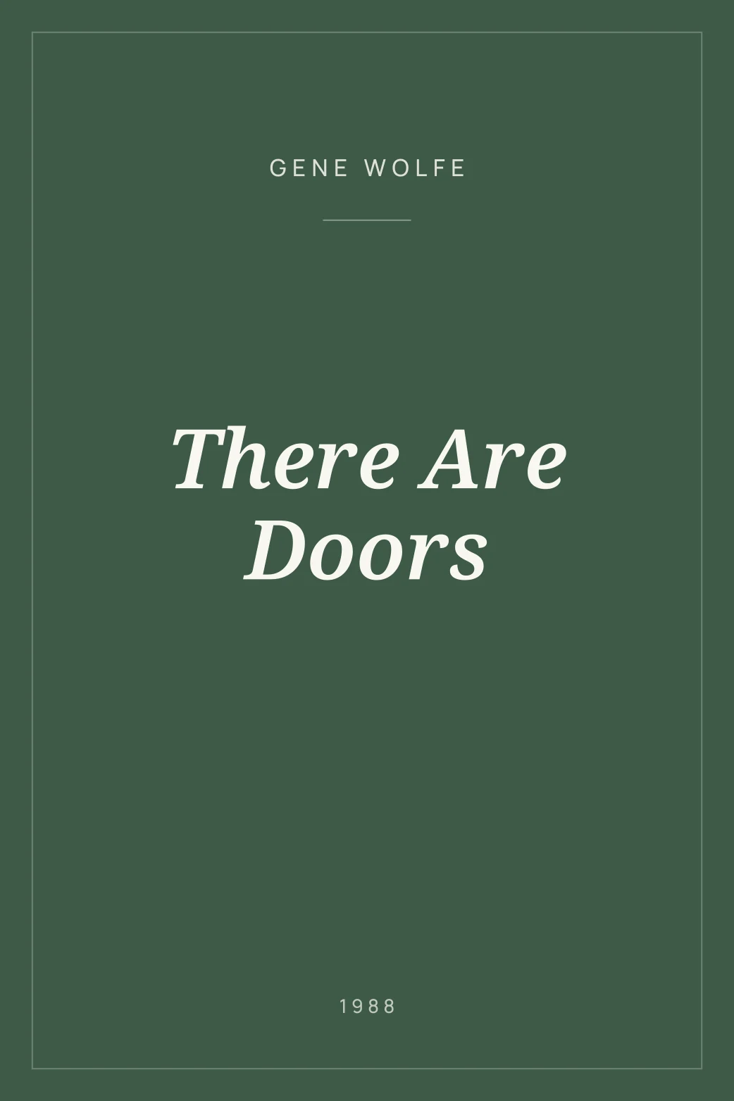 Portada de There Are Doors