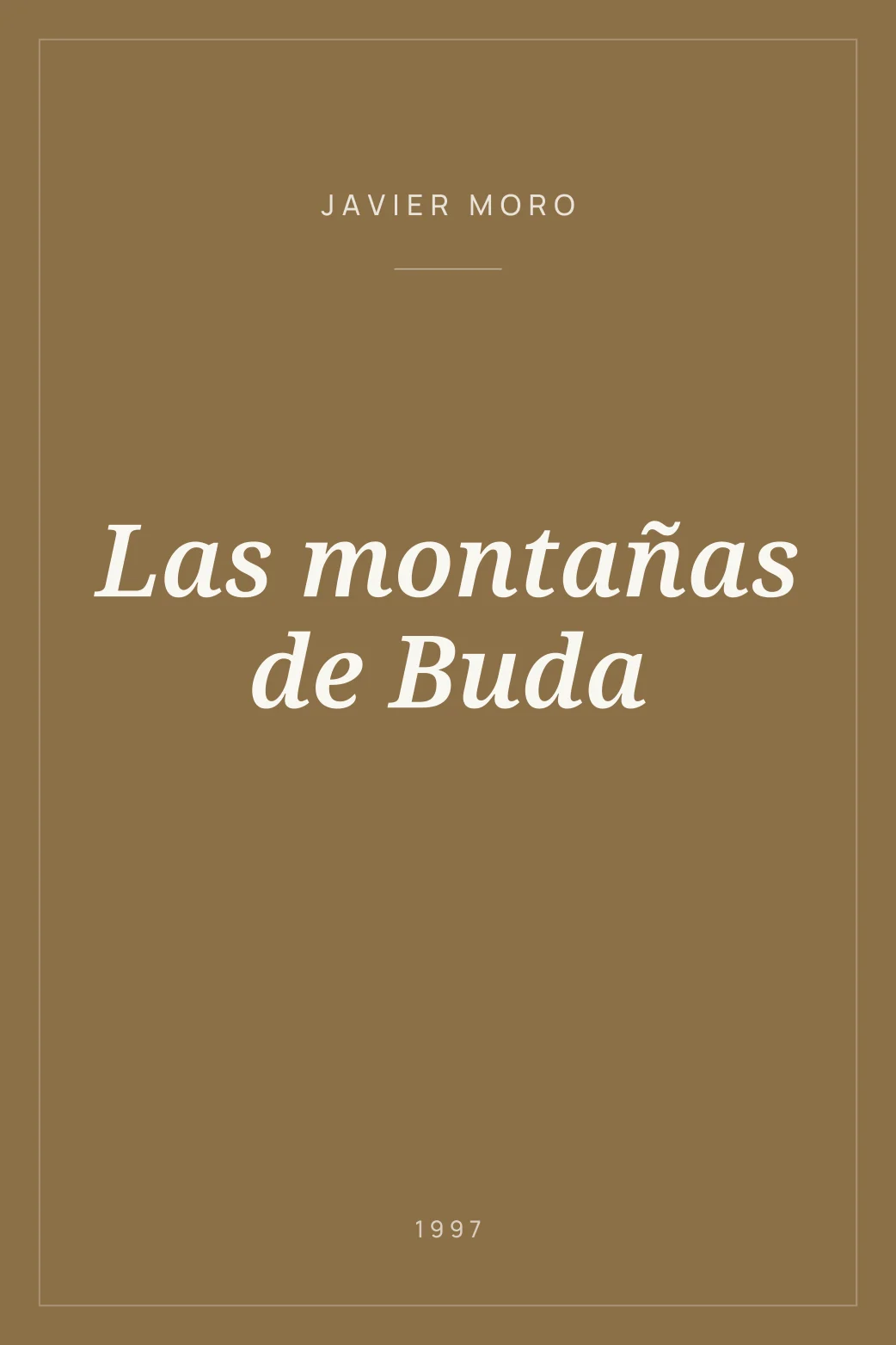 Portada de Las montañas de Buda