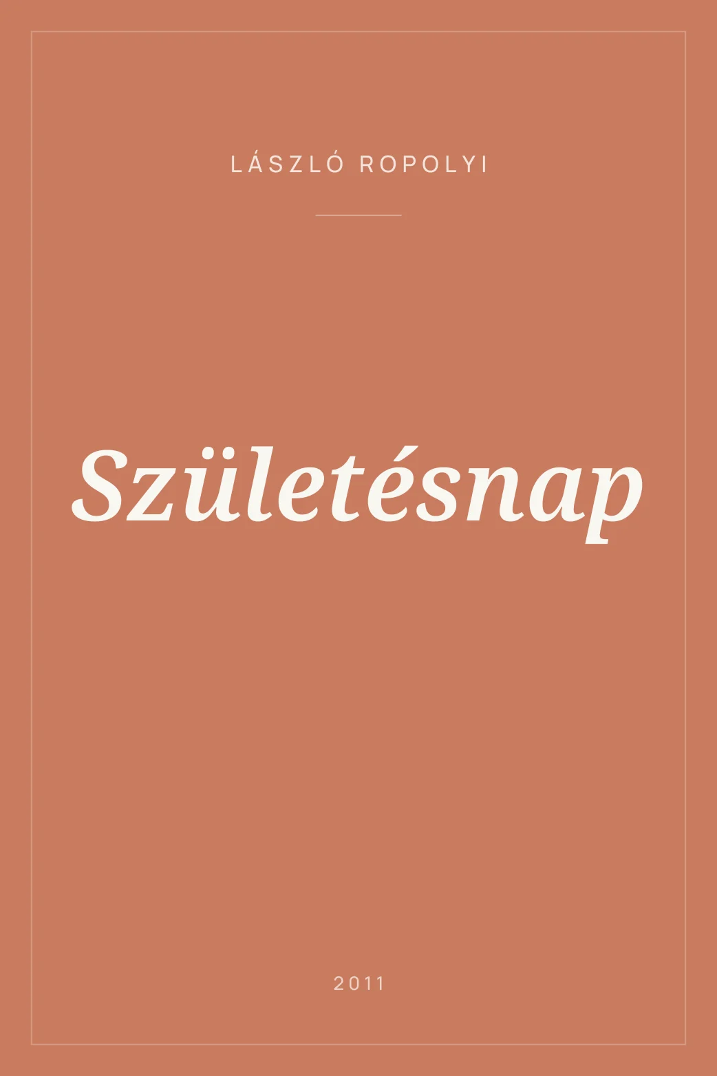 Portada de Születésnap