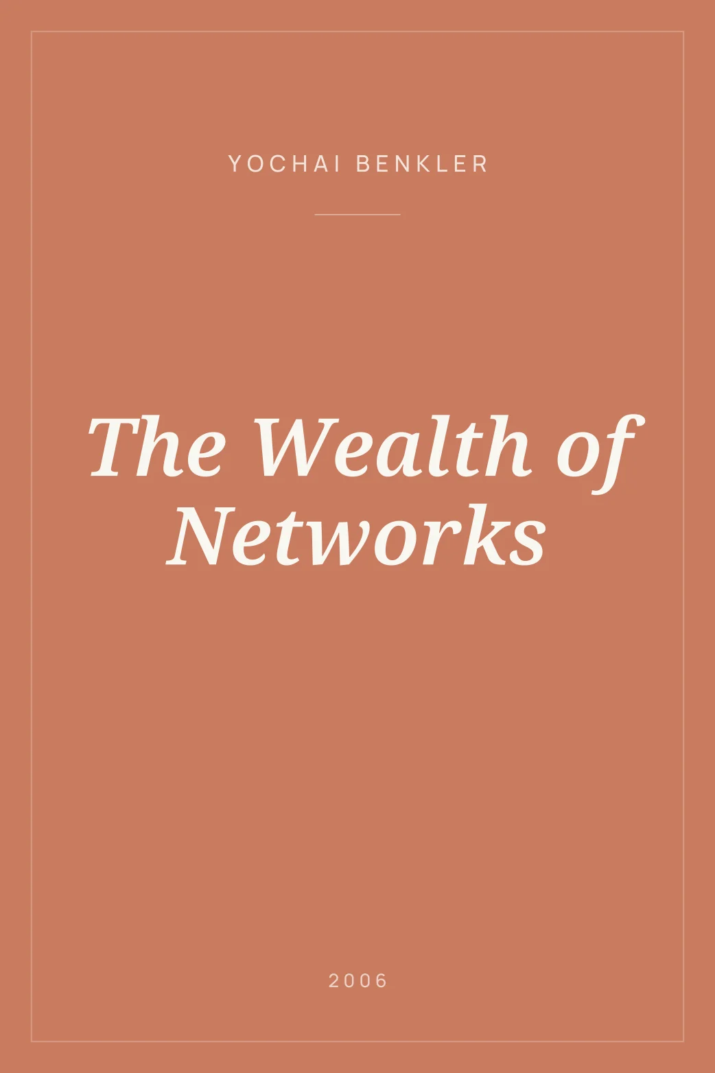 Portada de The Wealth of Networks