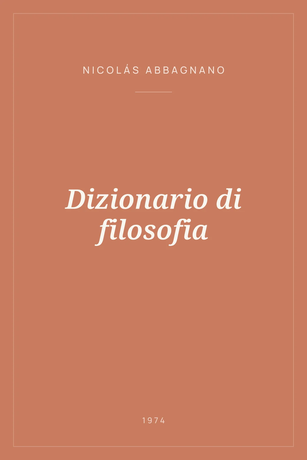 Portada de Dizionario di filosofia