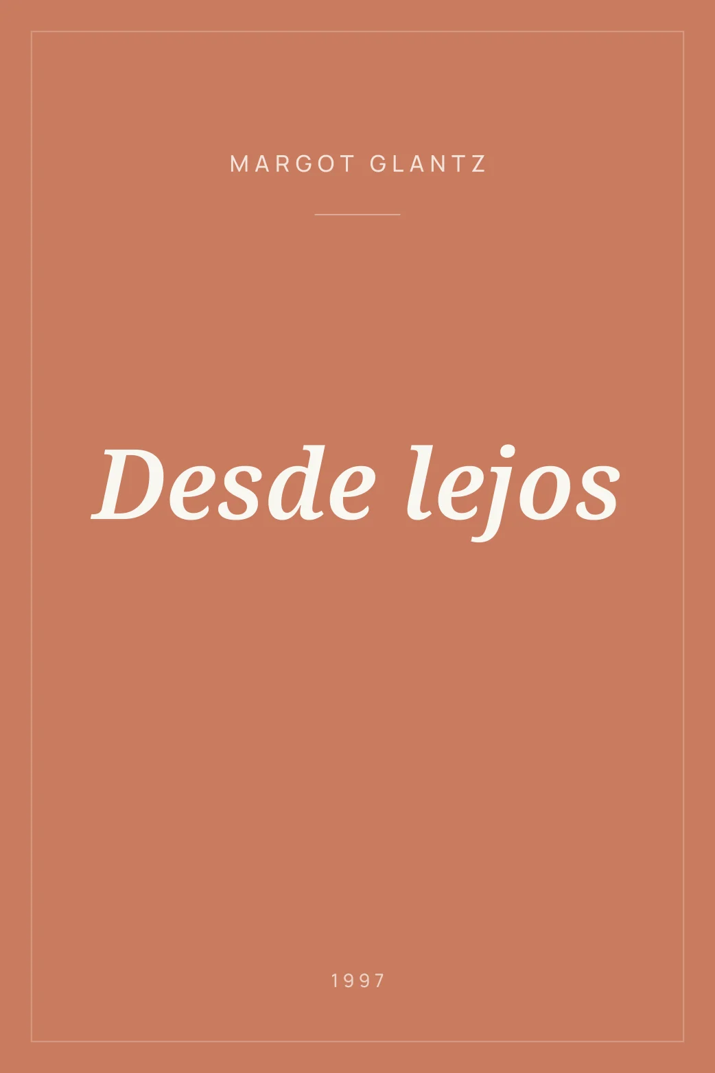 Portada de Desde lejos