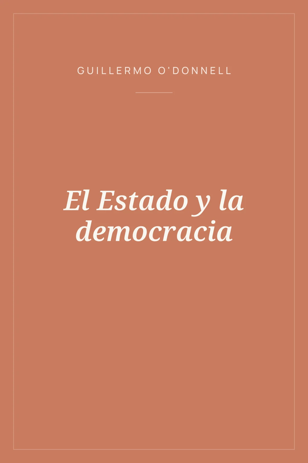 Portada de El Estado y la democracia