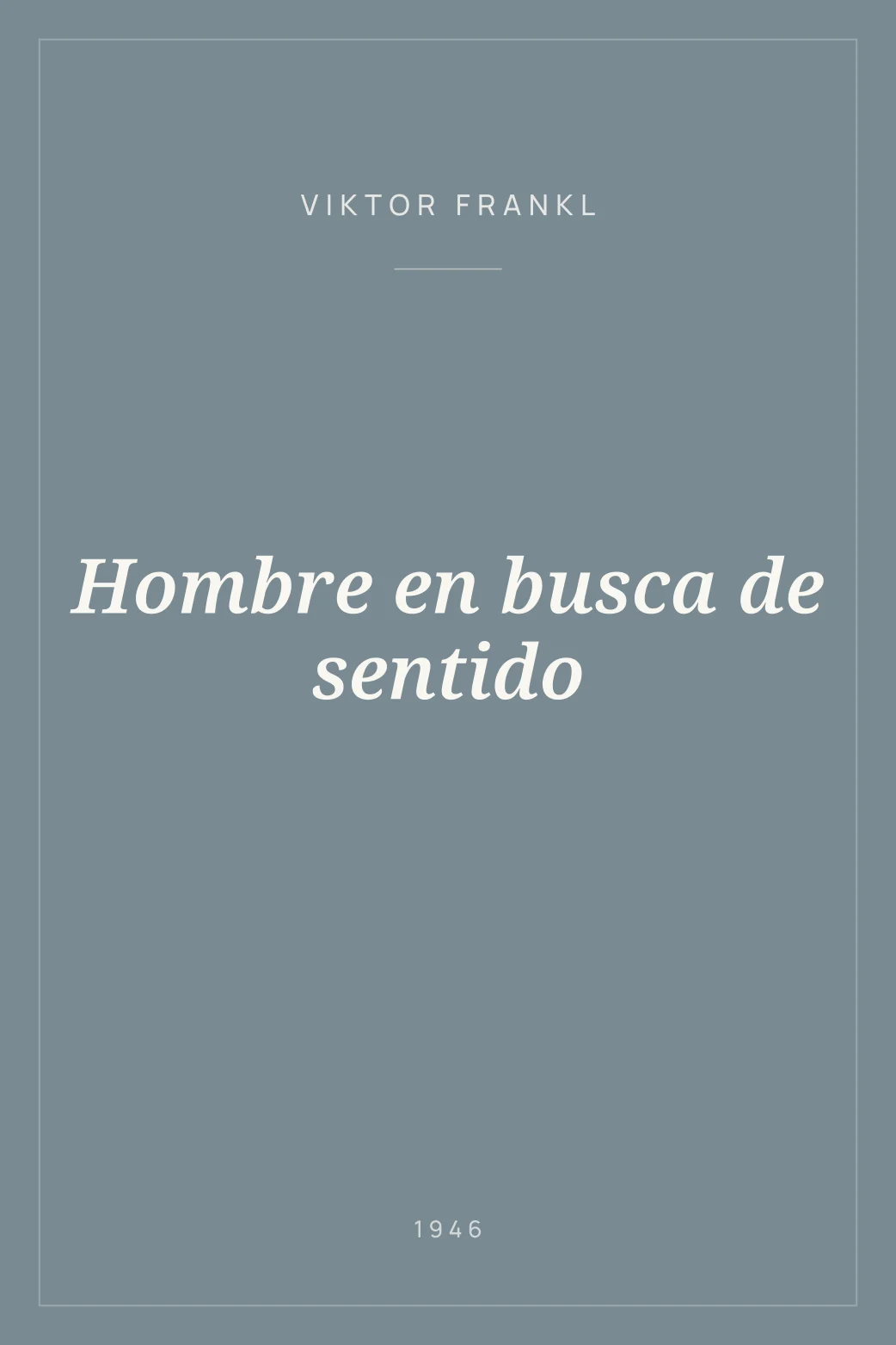 Portada de Hombre en busca de sentido