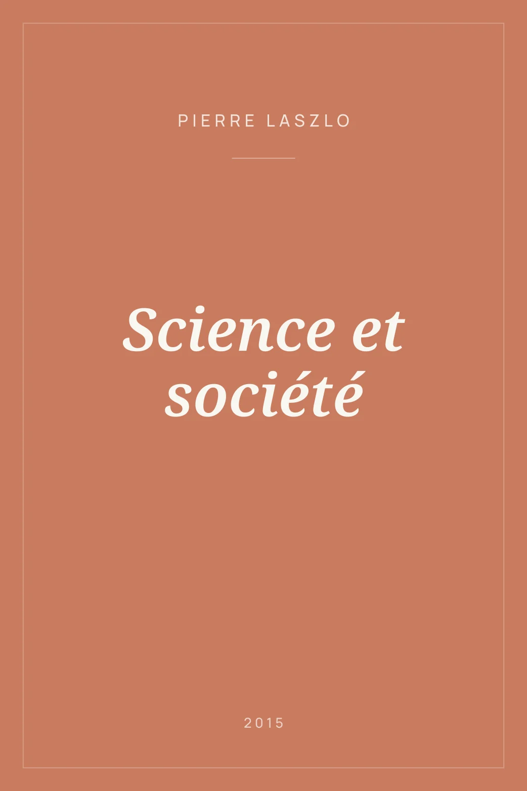 Portada de Science et société