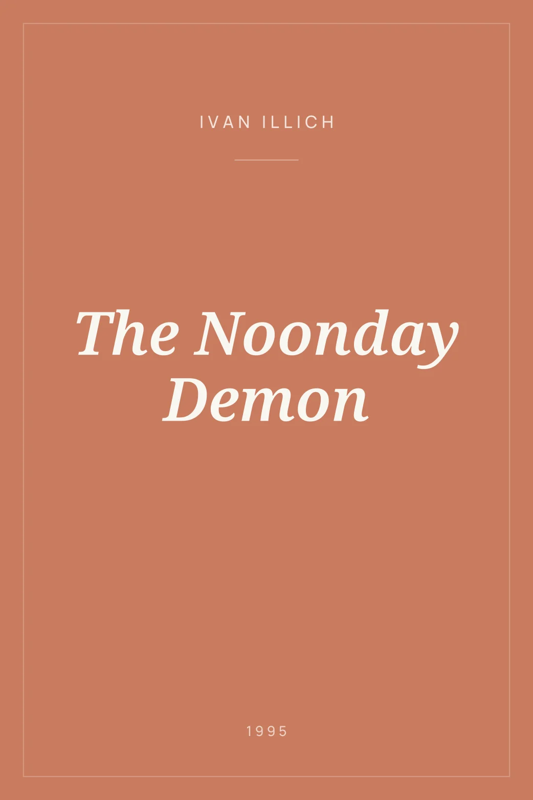 Portada de The Noonday Demon