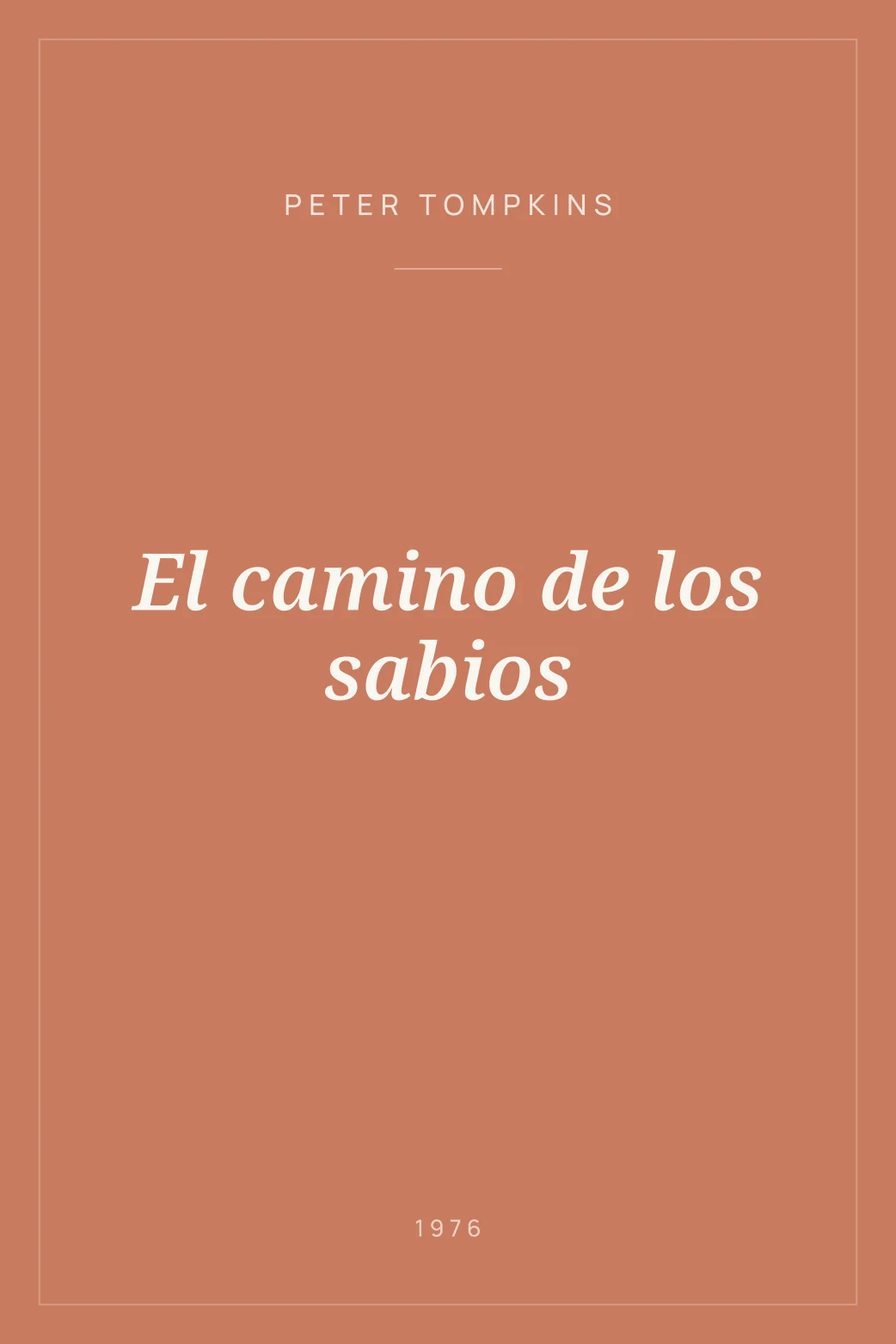 Portada de El camino de los sabios