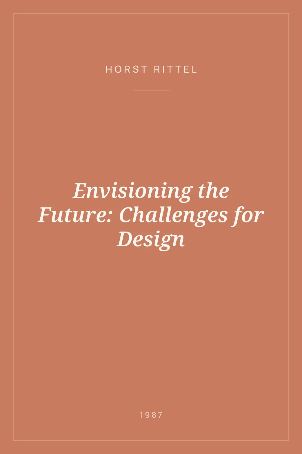 Portada de Envisioning the Future: Challenges for Design