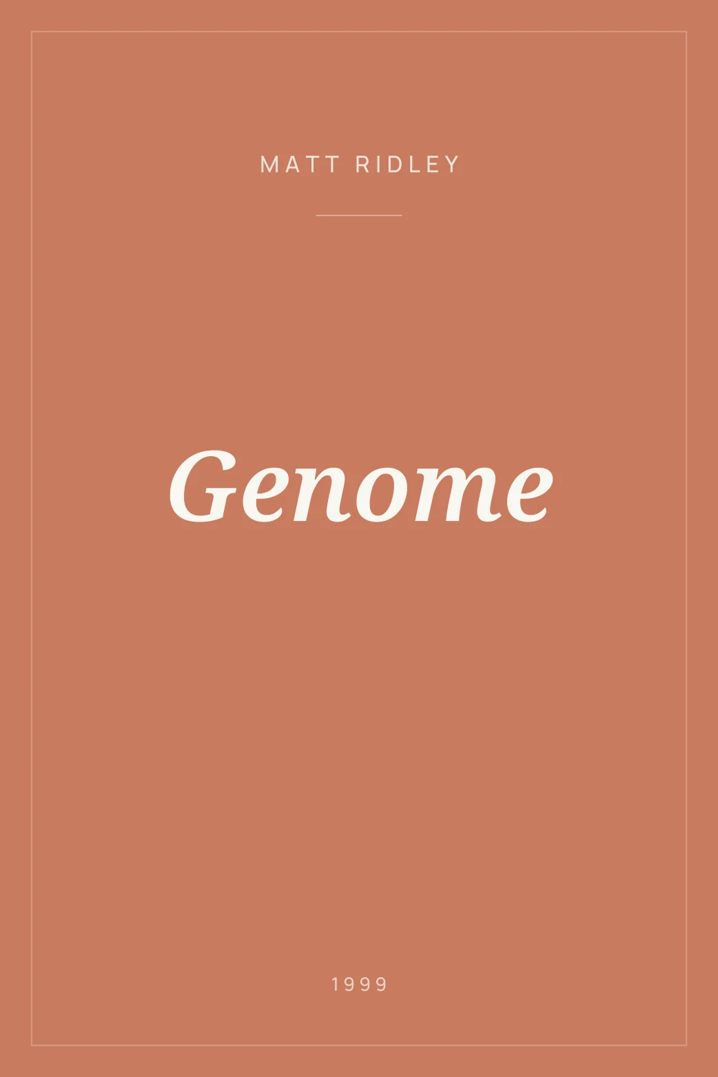 Portada de Genome