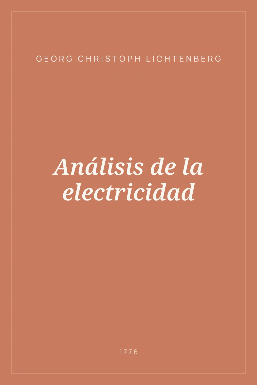 Portada de Análisis de la electricidad