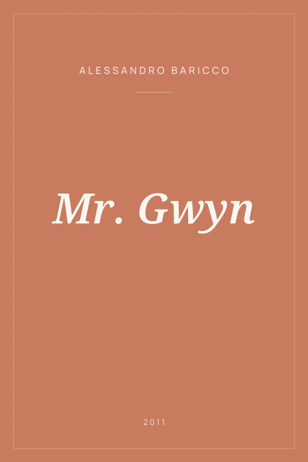 Portada de Mr. Gwyn