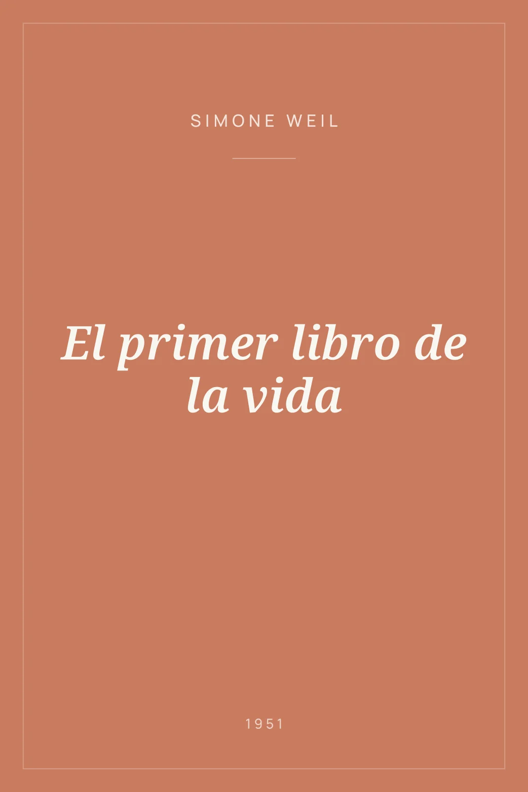 Portada de El primer libro de la vida