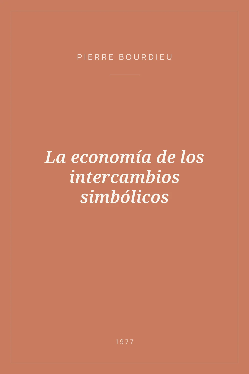 Portada de La economía de los intercambios simbólicos