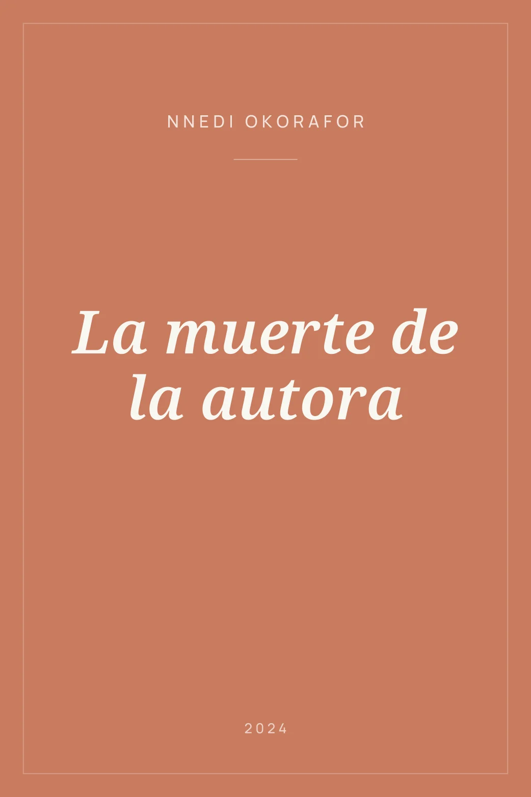 Portada de La muerte de la autora