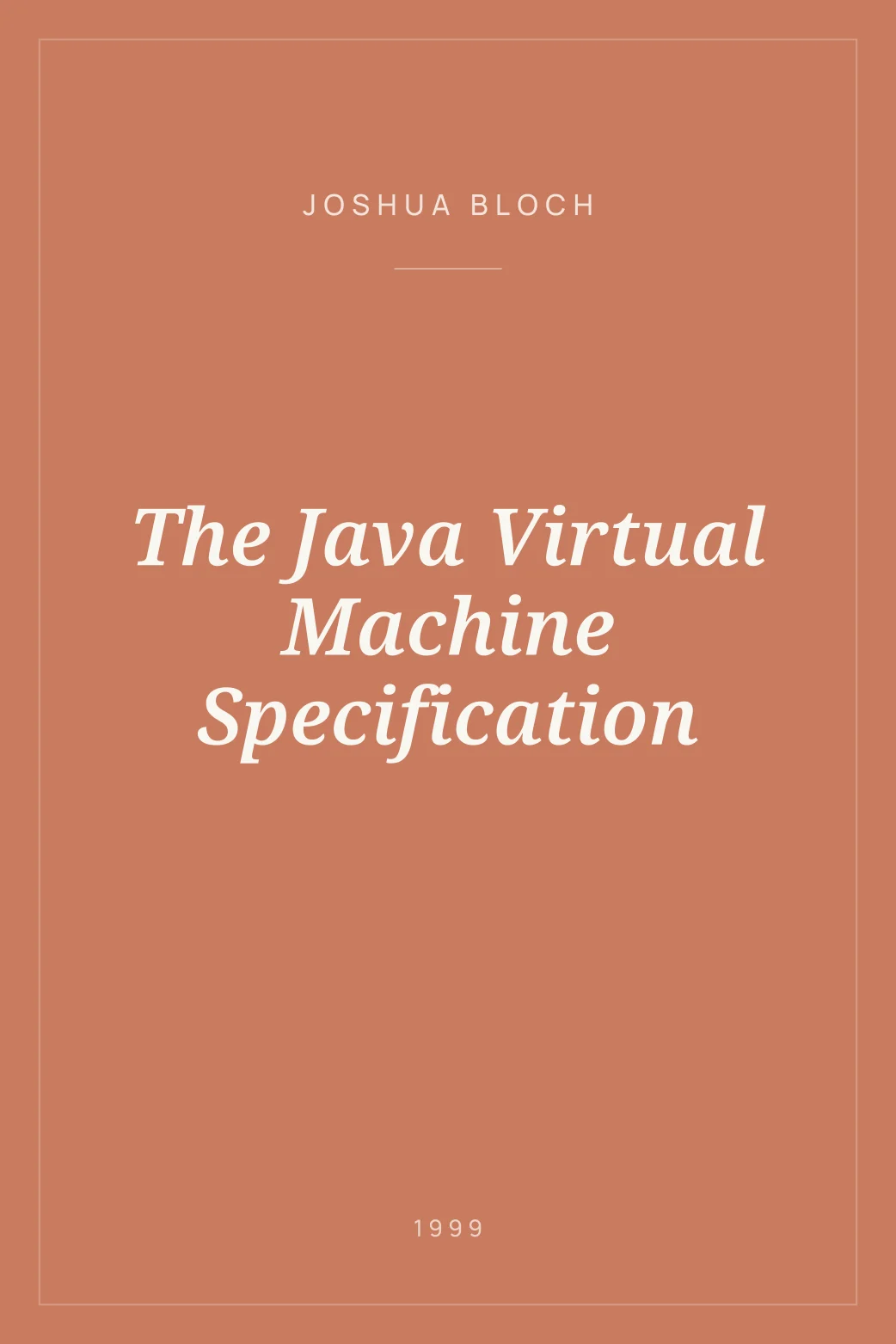 Virtual Machine Specification The Java Virtual Machine Specification · Joshua Bloch — yoleo