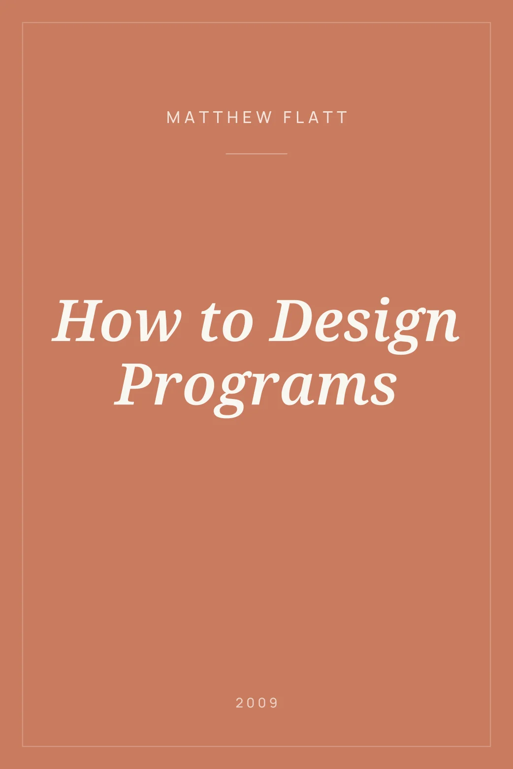 Portada de How to Design Programs