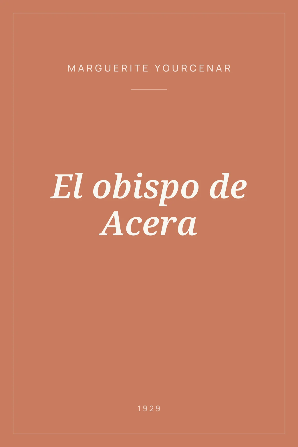 Portada de El obispo de Acera
