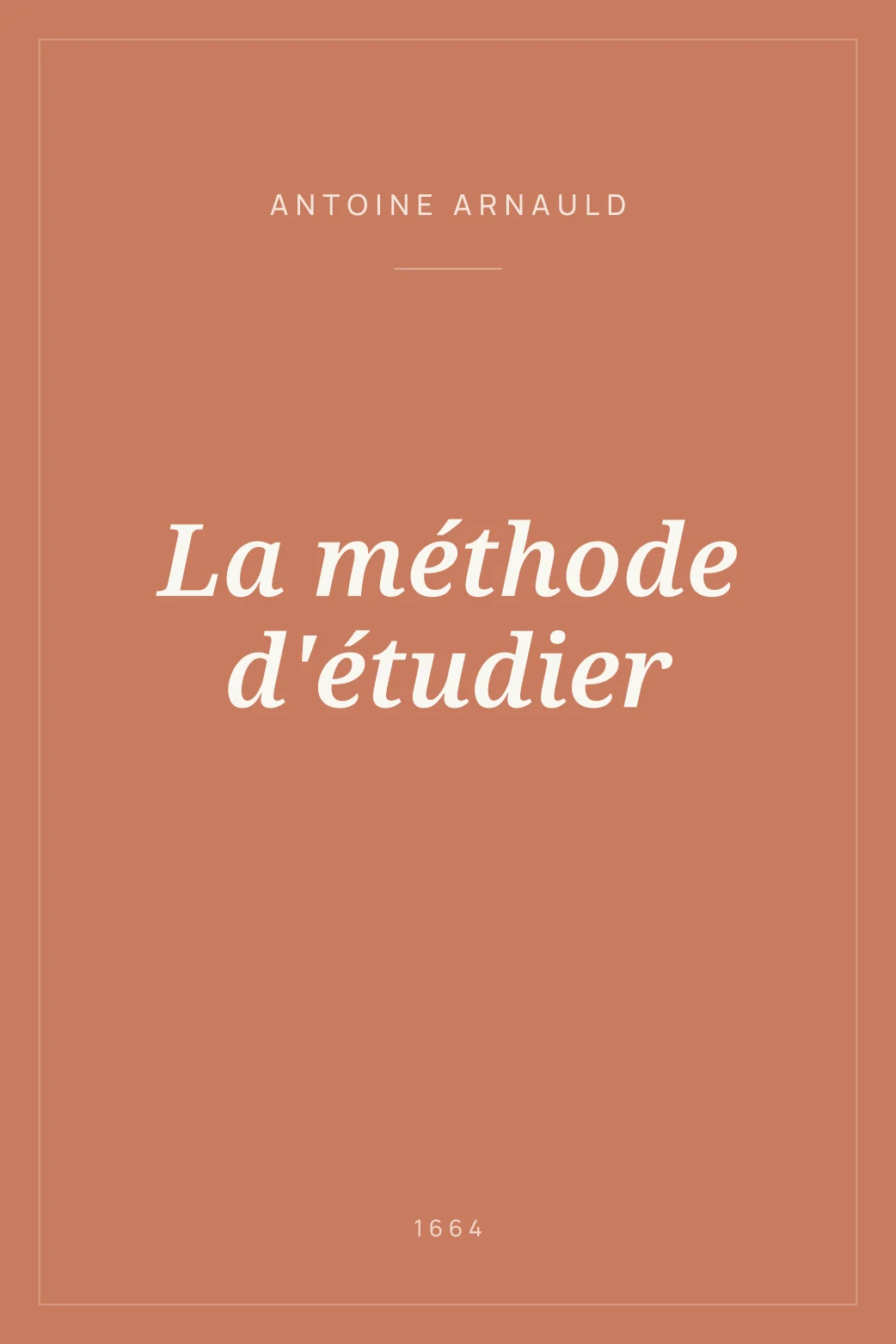 Portada de La méthode d'étudier