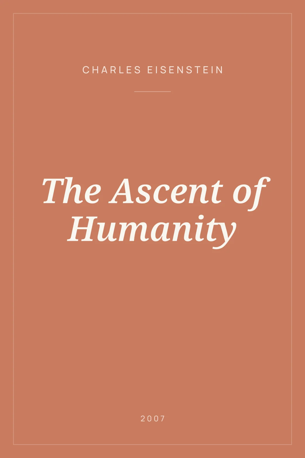 Portada de The Ascent of Humanity