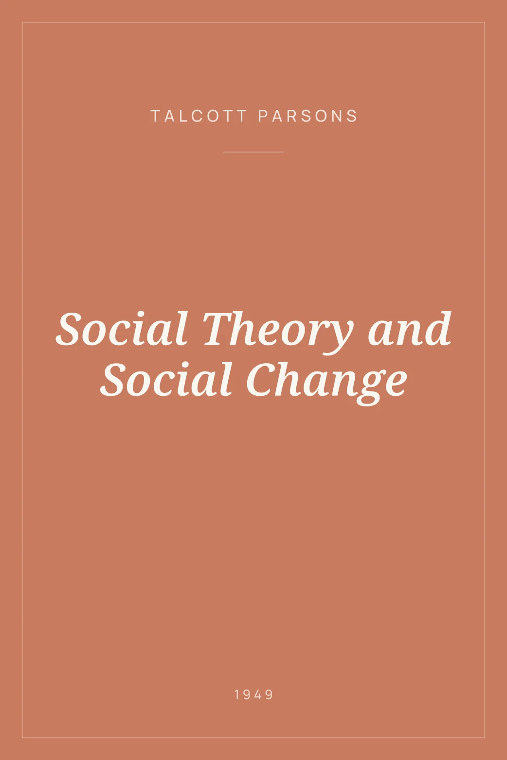 Portada de Social Theory and Social Change