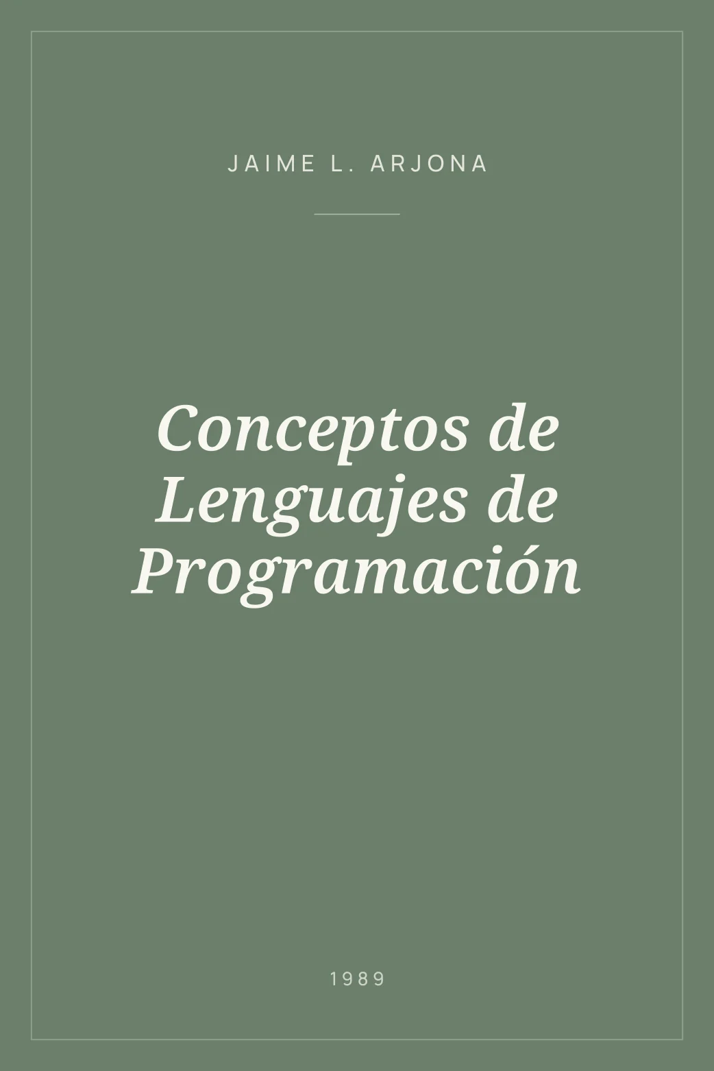 Portada de Conceptos de Lenguajes de Programación