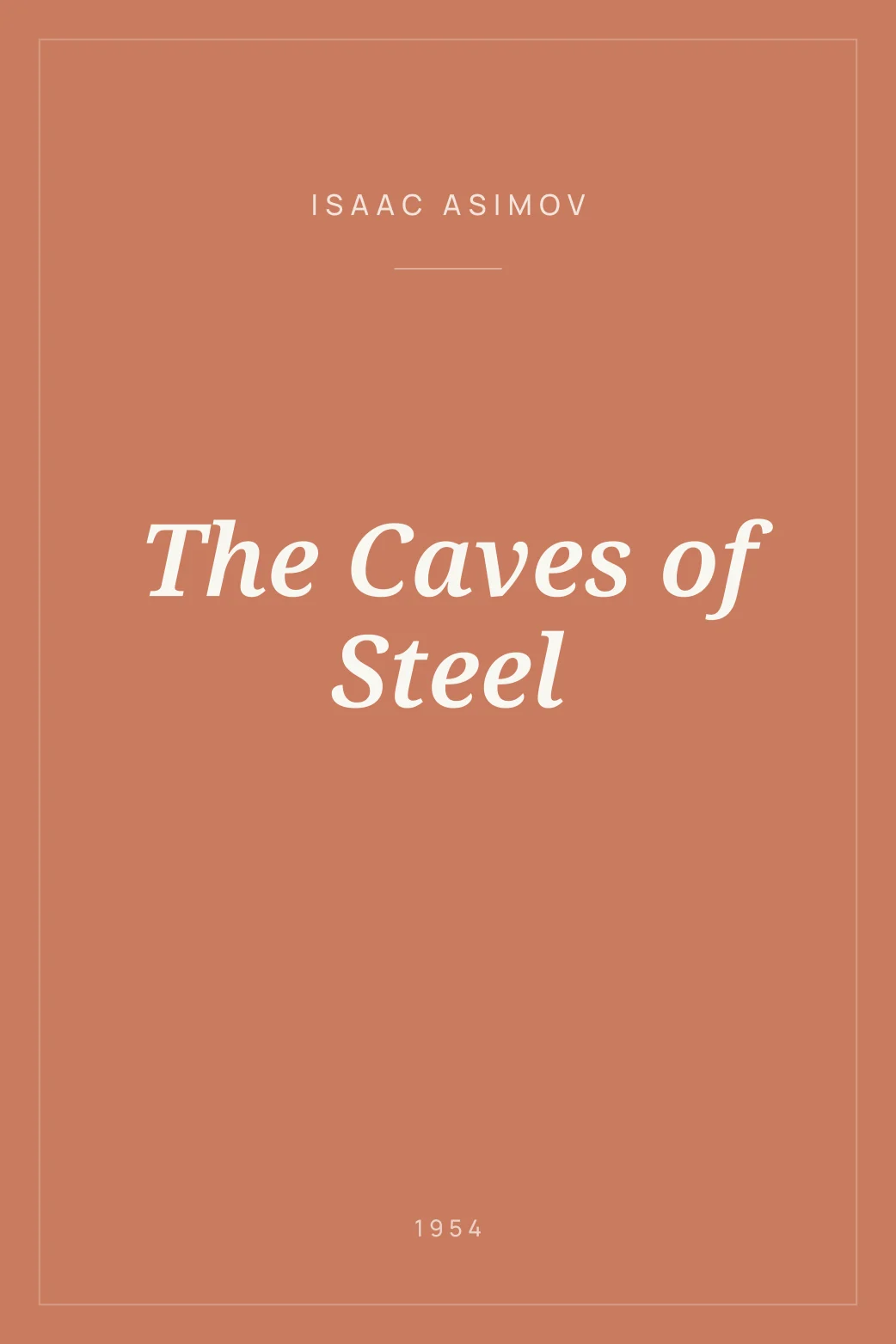 Portada de The Caves of Steel