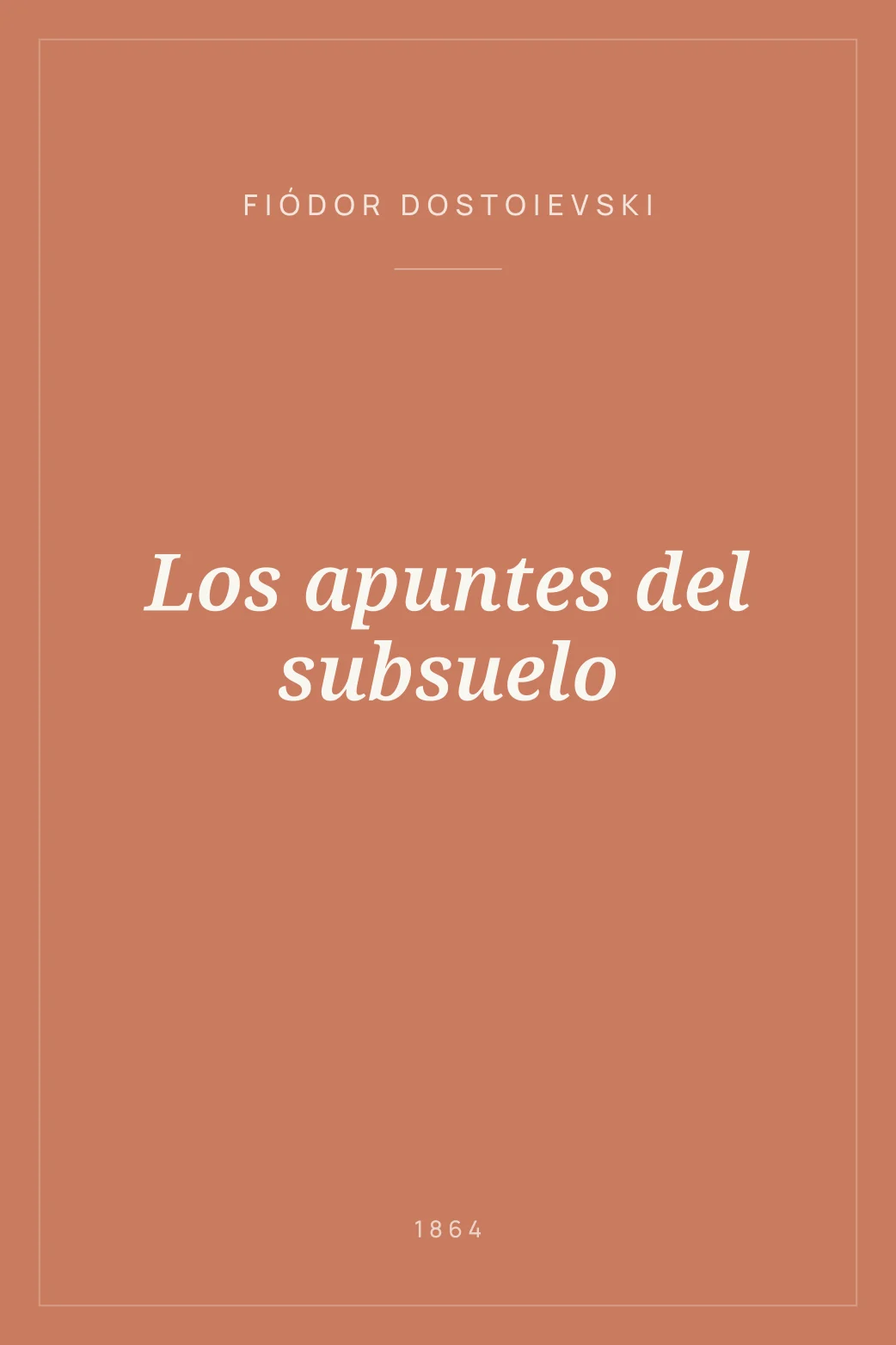 Portada de Los apuntes del subsuelo
