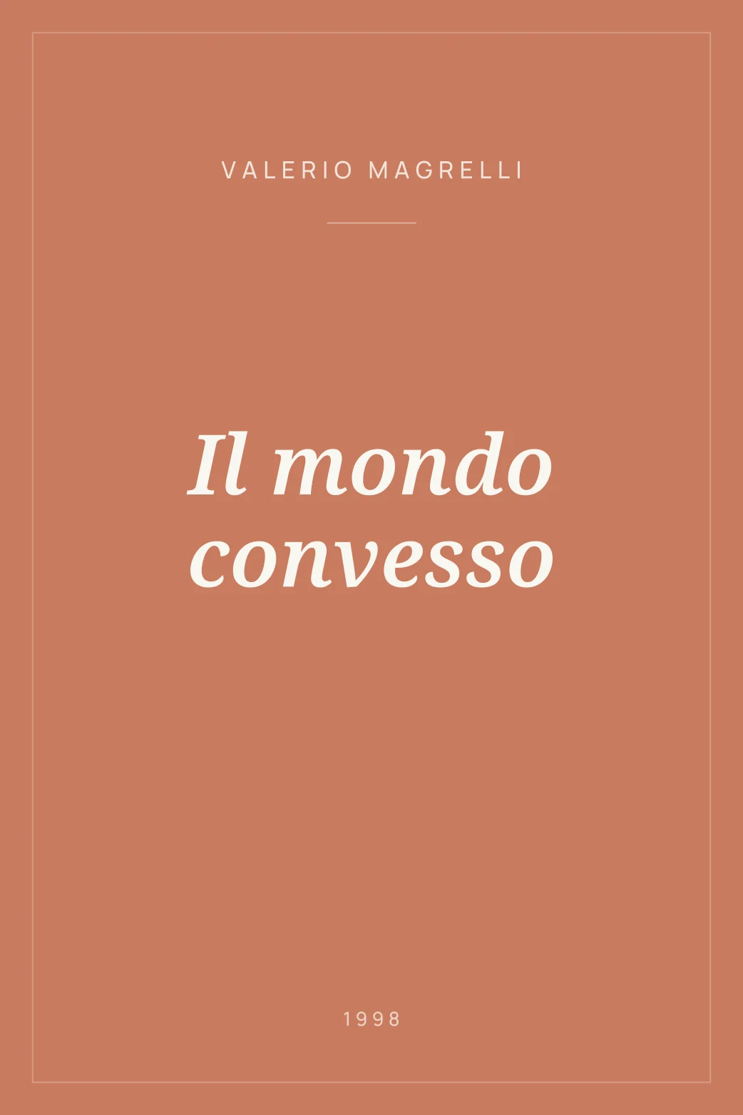 Portada de Il mondo convesso