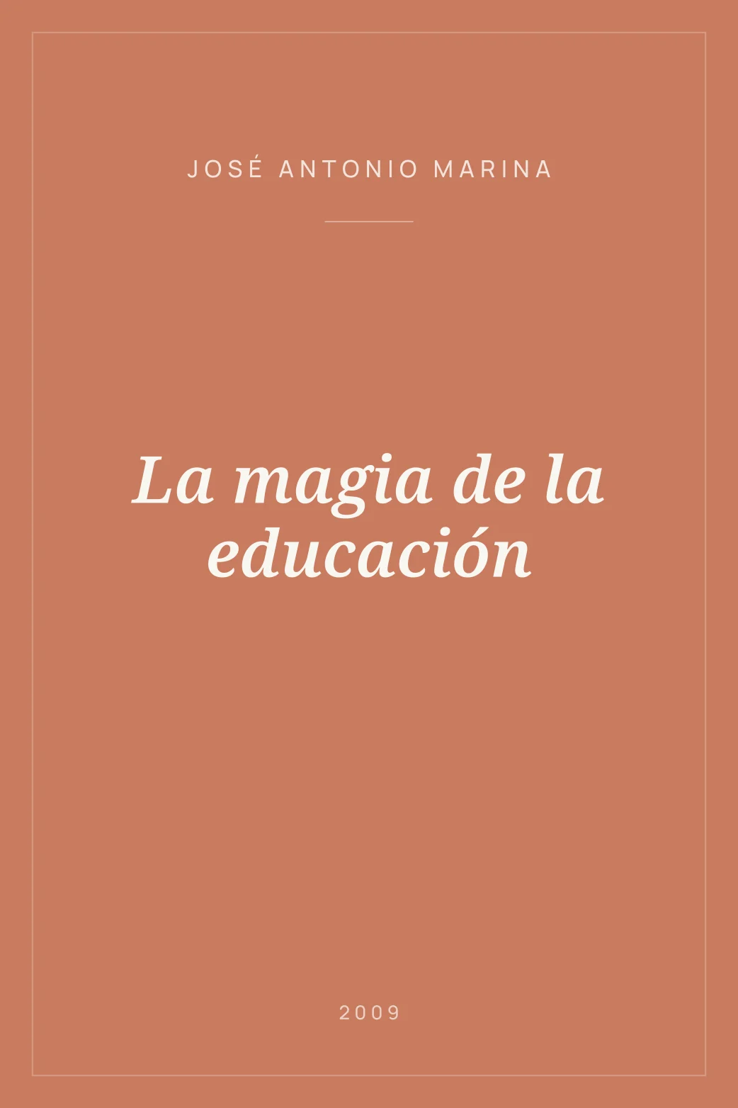 Portada de La magia de la educación