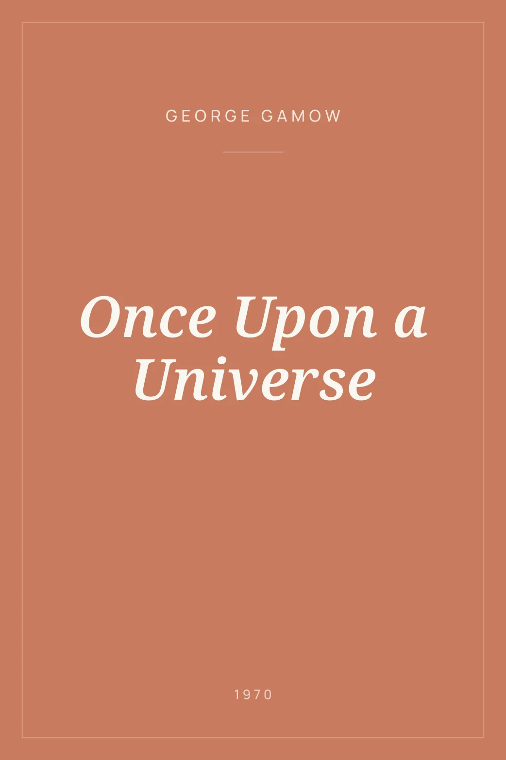 Portada de Once Upon a Universe
