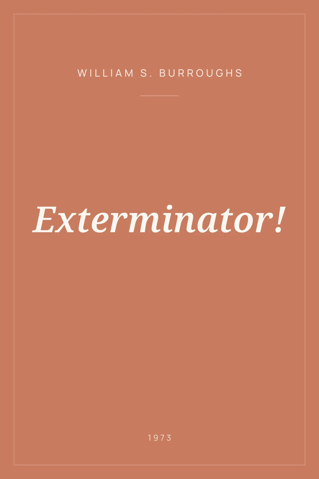 Portada de Exterminator!