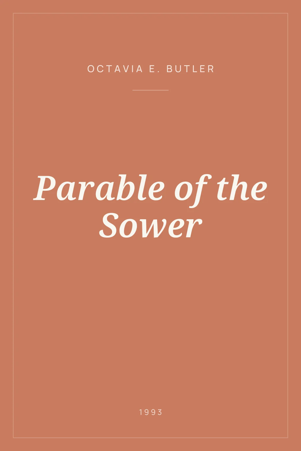 Portada de Parable of the Sower