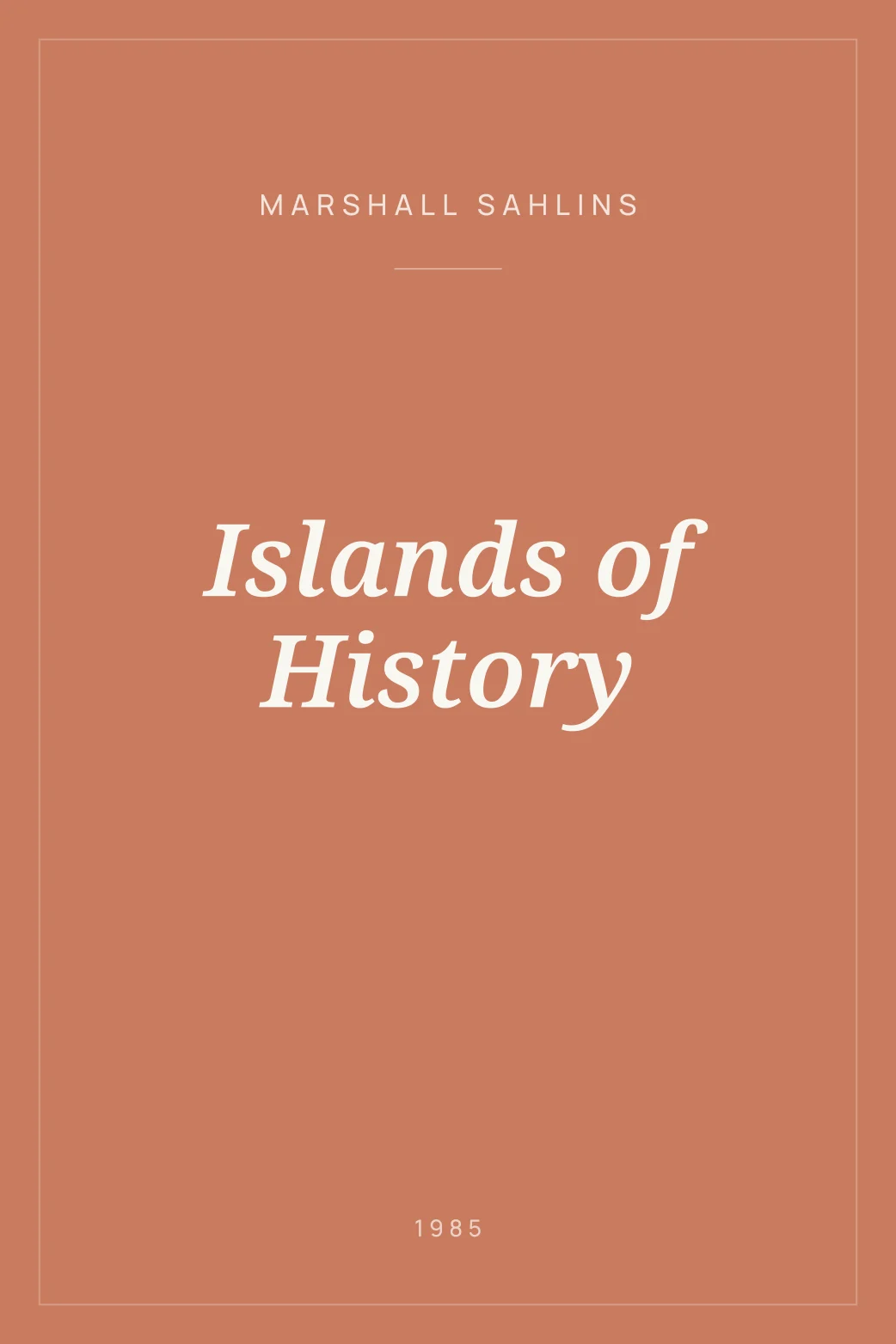 Portada de Islands of History