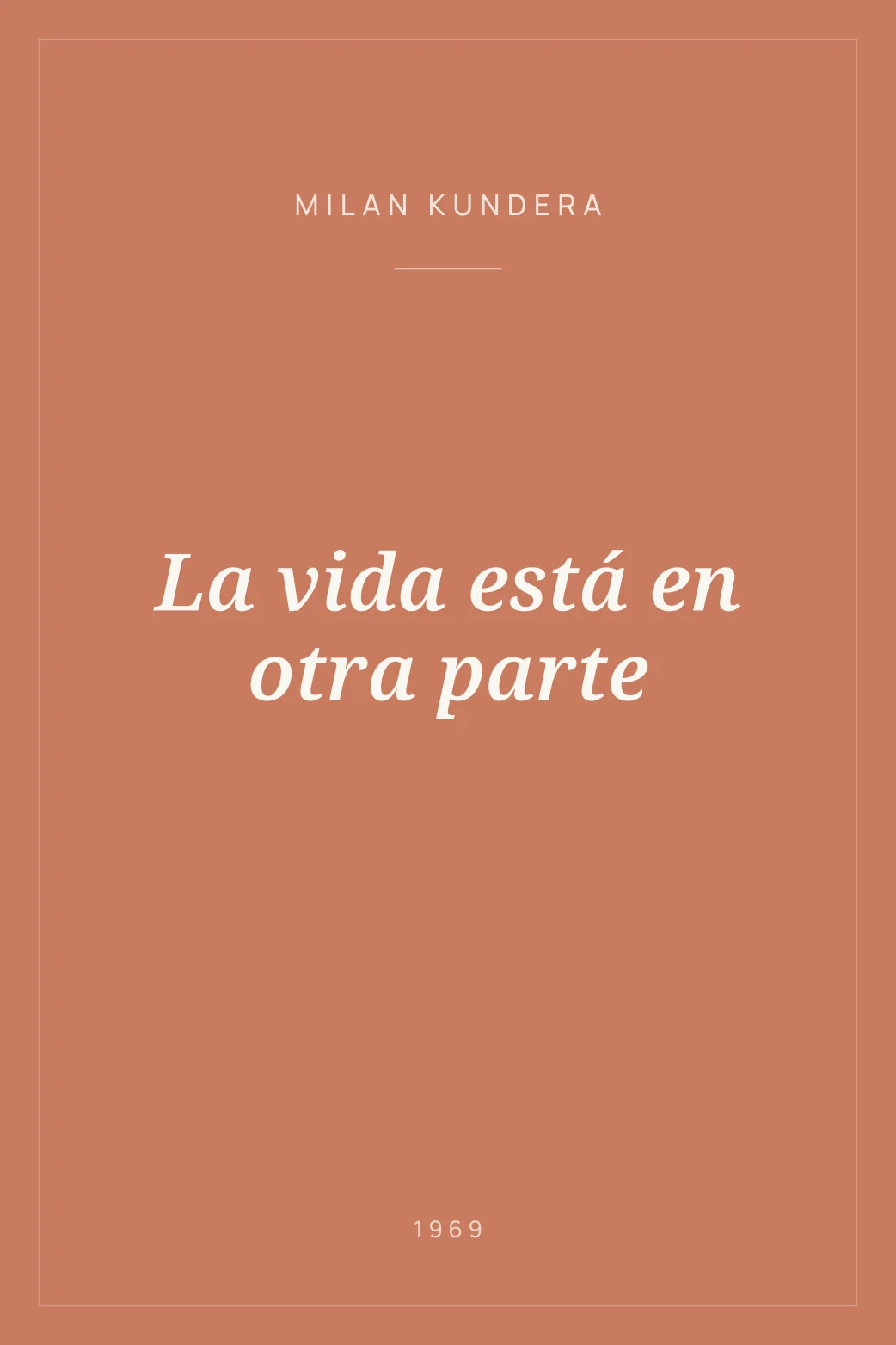 Portada de La vida está en otra parte