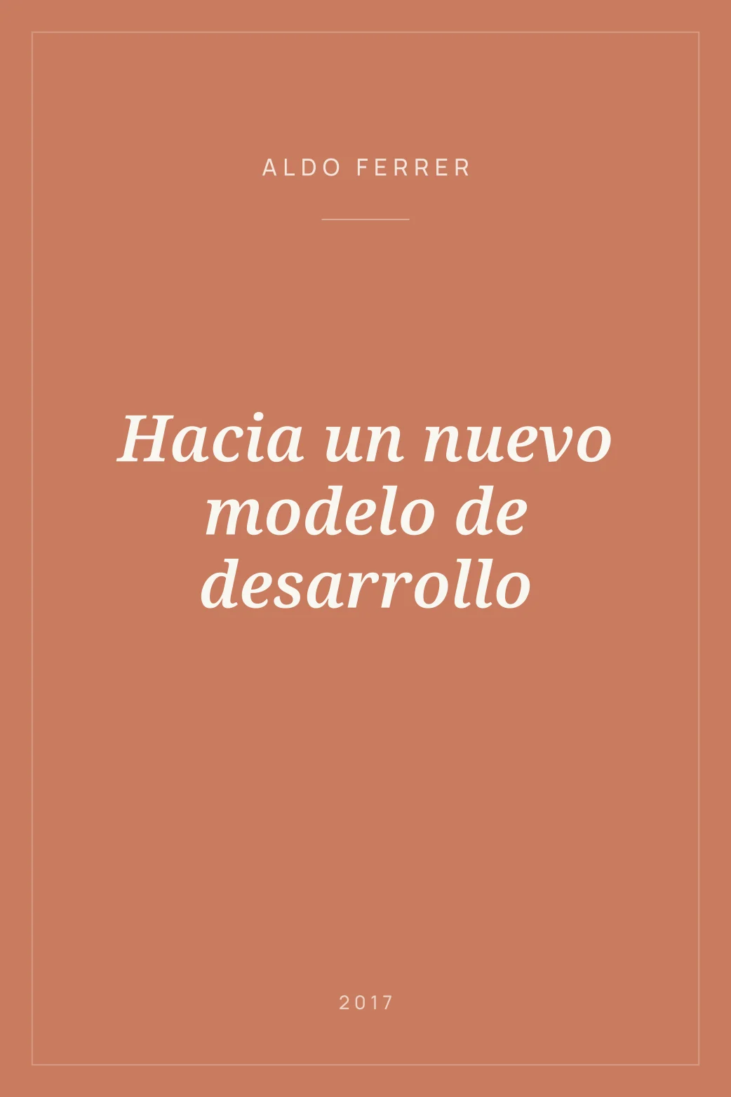 Portada de Hacia un nuevo modelo de desarrollo