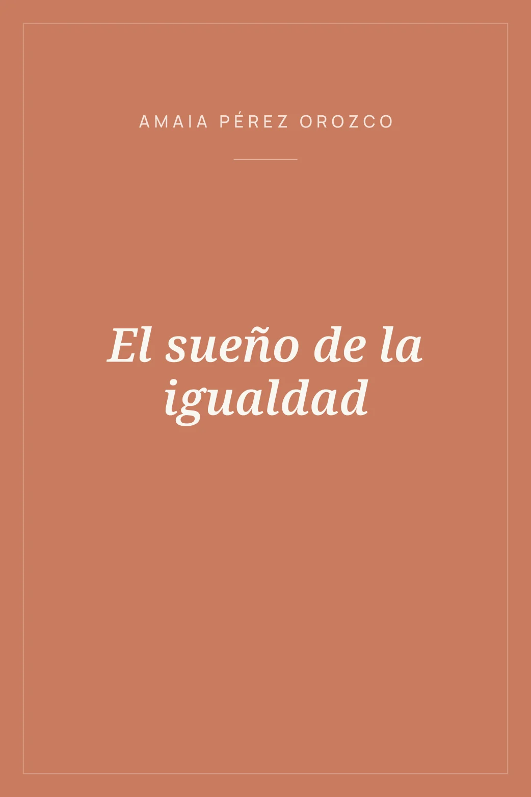 Portada de El sueño de la igualdad