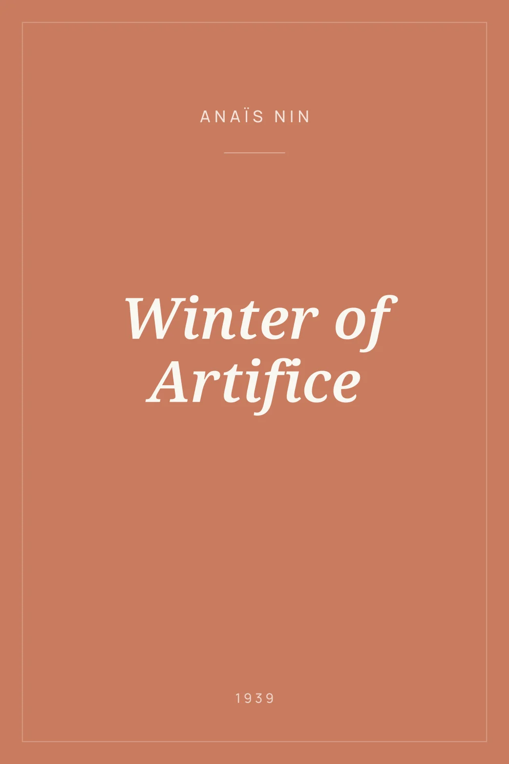 Portada de Winter of Artifice