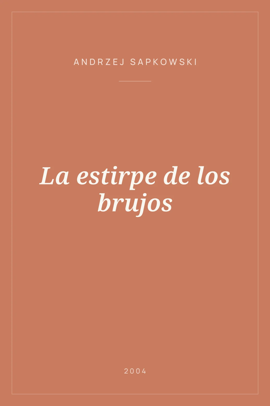 Portada de La estirpe de los brujos